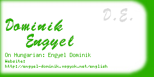 dominik engyel business card